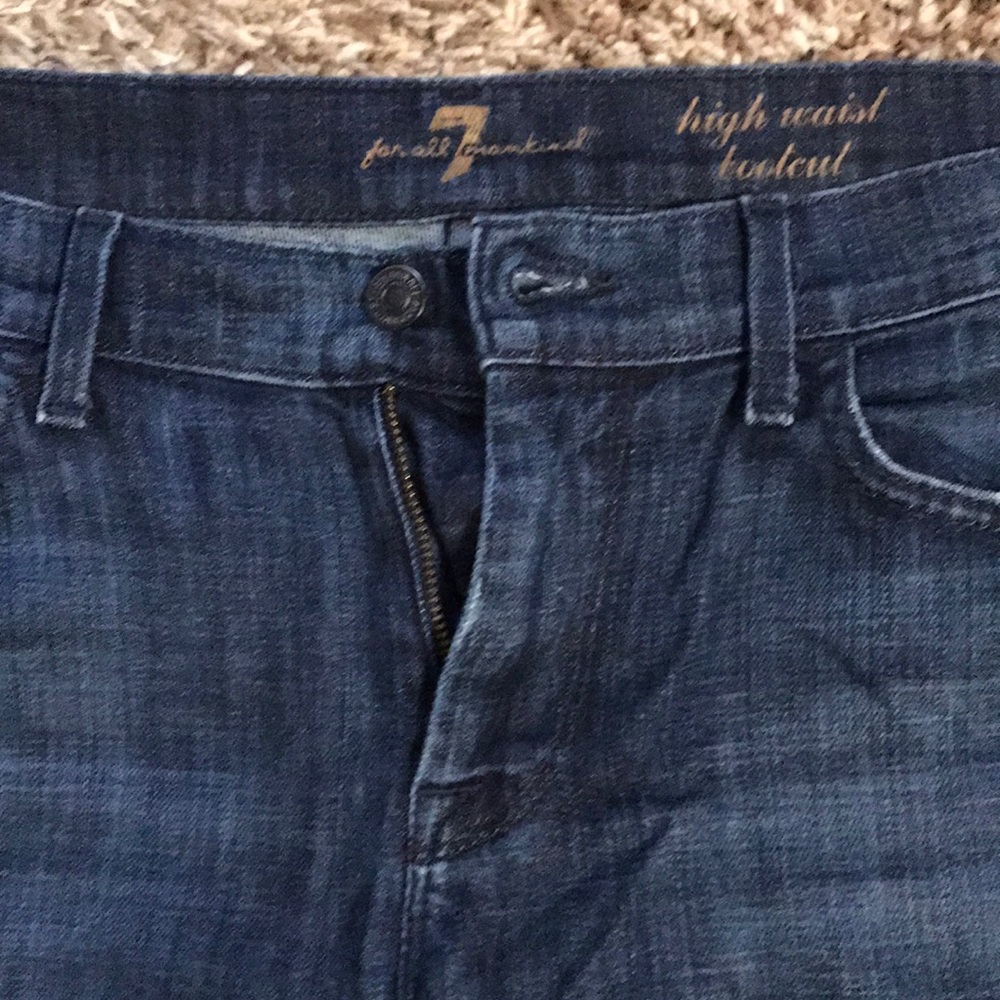 7 for all mankind high waist bootcut jeans
